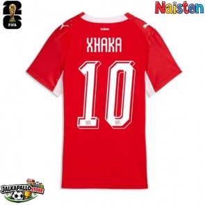 Sveitsi Granit Xhaka #10 Kotipaita Naisten MM-kisat 2026 Lyhythihainen